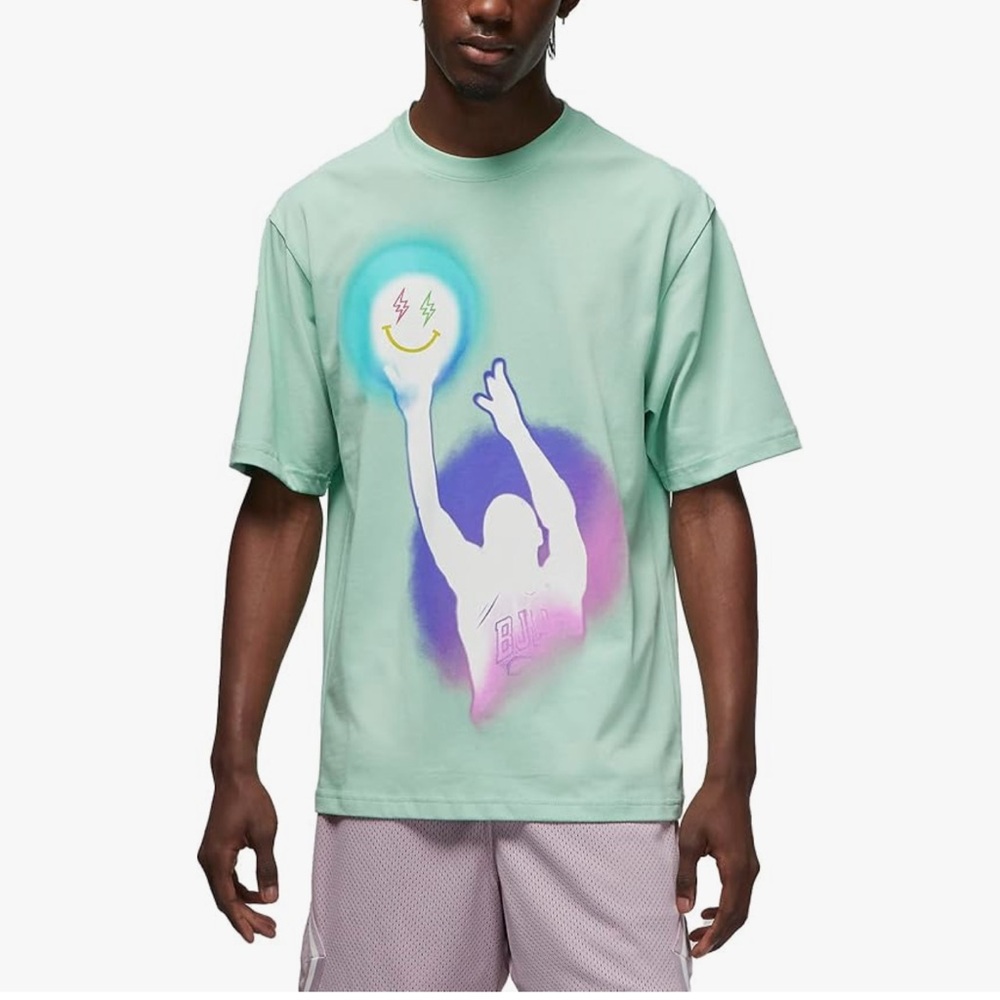 Nike Jordan x J Balvin Emerald Green Tee SZ S Streetwear